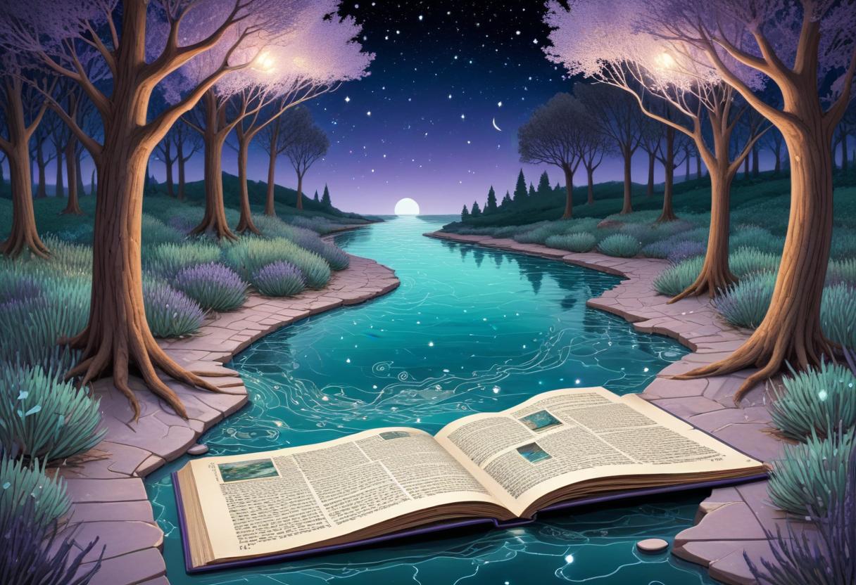 Branching narrative path illustration